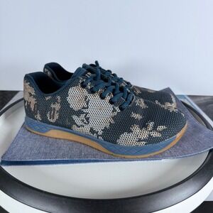 NOBULL SuperFabric Trainer Womens 9 Blue Camo Floral Low Top Fitness Workout